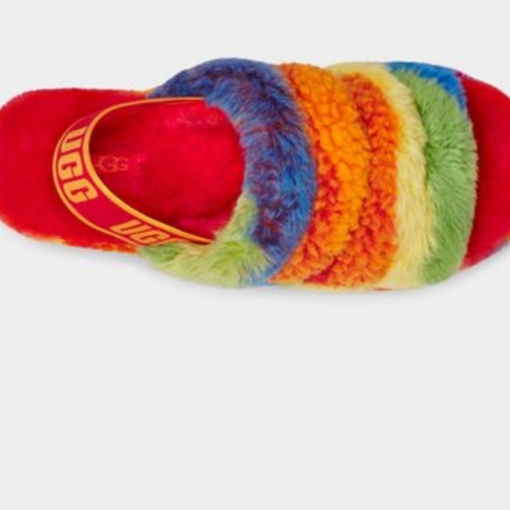 Ugg Fluff Yeah Slide Cali Collage slides sizes 7 and 8 - Picture 3 of 10